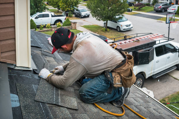 Professional Flat Roof Repair technician working in Lebeau, LA